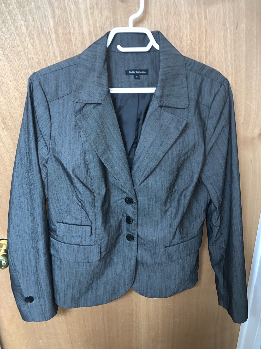 Dalia Collection Women's Charcoal Tailored Blazer